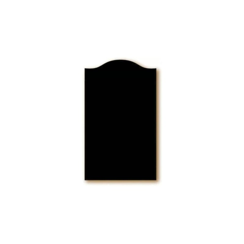 TABLEAU NOIR PVC 1000x600 mm, découpe fronton, expansé 3 mm, recto/ve
