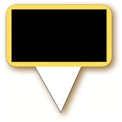 ETIQUETTE Ecolière 55x30 mm neutre, recto/verso, pique plastique (lot