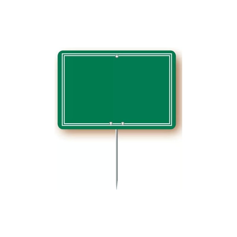 ARDOISINE verte 100x70 mm, sans roulettes, pique inox (lot de 10)
