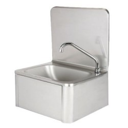 LAVE MAINS ADOSSE COMMANDE PAR PLAQUE POUSSOIR 400x340xht600 *