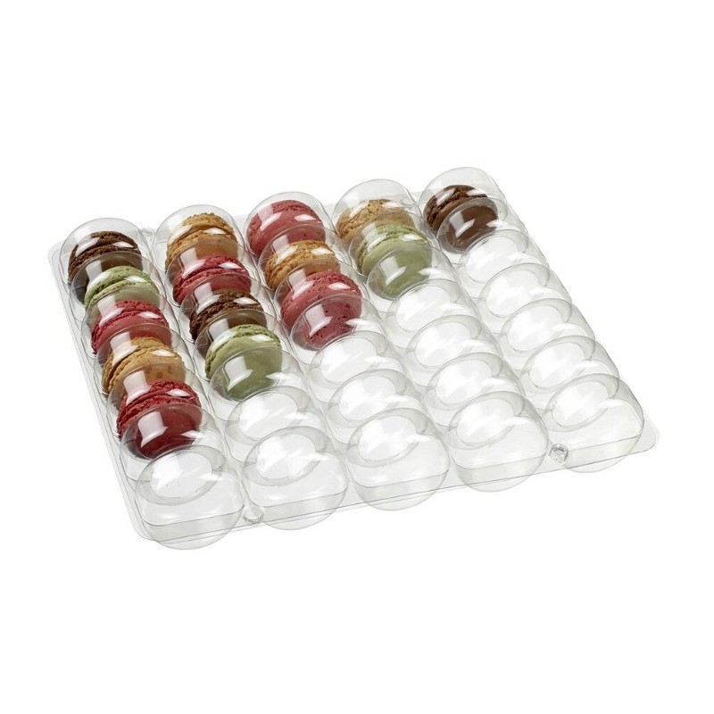 CALAGE TRANSPARENT 35 MACARONS 250x220xht 25 mm - bte de 25
