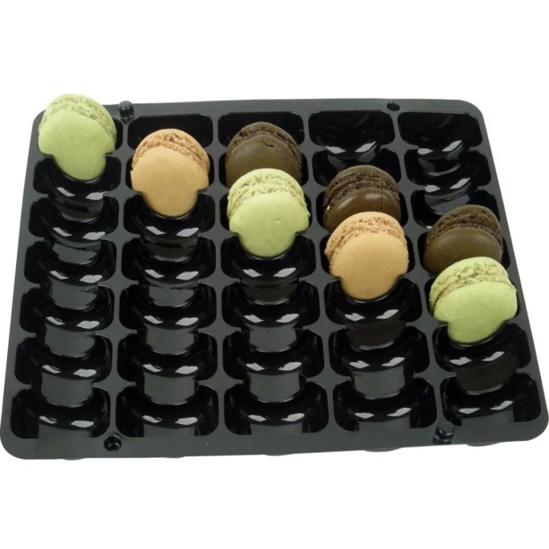 CALAGE NOIR 35 MACARONS 250x220xht 25 mm - bte de 25