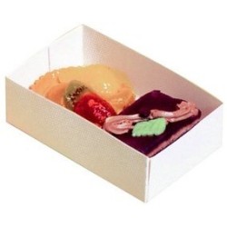 BOITE PETIT FOUR SANS COUVERCLE 180x120 ht 50 mm (x100)