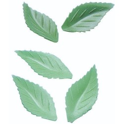 FEUILLE DE ROSE AZYME vert foncé 38 mm (x500)