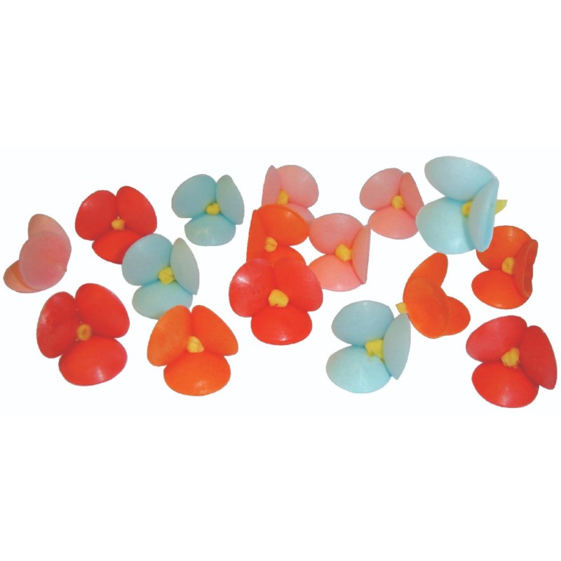 PETITE FLEUR ASSORTIE AZYME - Ø 25 mm (x100) 