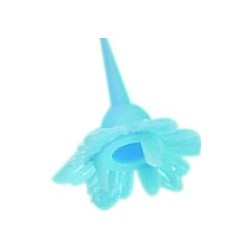 BOBECHE PLASTIQUE POUR BOUGIE TORSADEE - BLEUE (x144)
