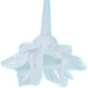 BOBECHE PLASTIQUE POUR BOUGIE TORSADEE - BLANCHE (x144)