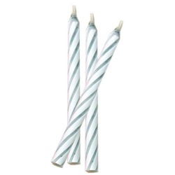 BOUGIE TORSADEE - ht 6 cm - BLANCHE (x144)