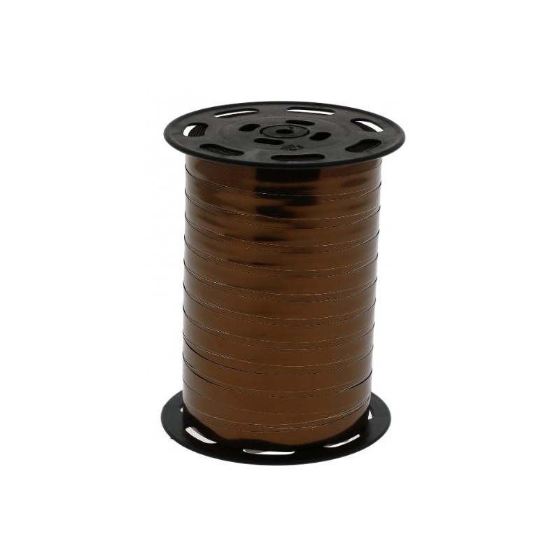 BOLDUC MIROIR - larg 7 mm - CHOCOLAT (x250m)