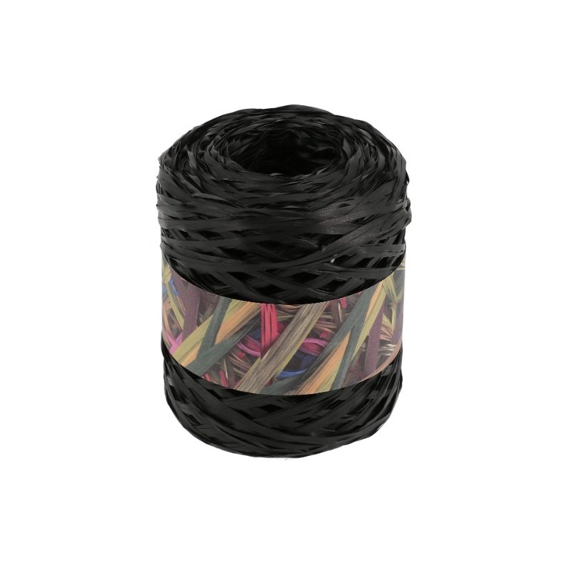 RAPHIA SYNTHETIQUE - NOIR (x200m)