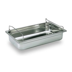 BAC GASTRO INOX PLEIN AVEC ANSES PANIER