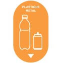 KIT SIGNALETIQUE PLASTIQUE METAL + COLLERETTE JAUNE