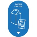 KIT SIGNALETIQUE PAPIER COTON + COLLERETTE BLEU
