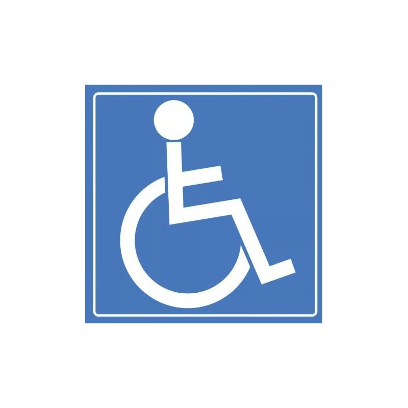 PANCARTE adhésive 100x100 mm "PMR"