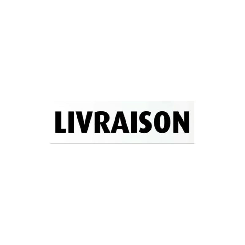 PLAQUE PVC ALU ADHÉSIVE 170x50 MM "Livraison"