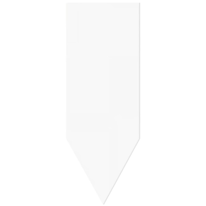 FLECHE PVC NEUTRE BLANC 85X180 mm (lot de 10)