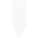 FLECHE PVC NEUTRE BLANC 50X150 mm (lot de 10)