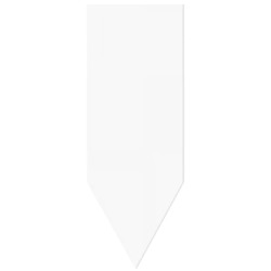 FLECHE PVC NEUTRE BLANC 50X150 mm (lot de 10)