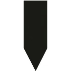 FLECHE PVC NEUTRE NOIRE 50X150 mm (lot de 10)