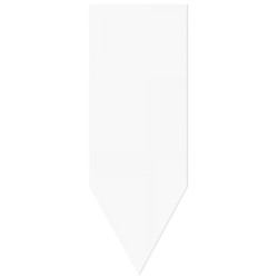 FLECHE PVC NEUTRE BLANC 80X200 mm (lot de 10)