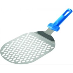 PELLE A PIZZA INOX PERFOREE - PETIT MODELE - 220x180 mm