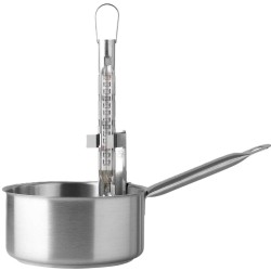 SUPPORT THERMOMETRE INOX - ht 137 mm