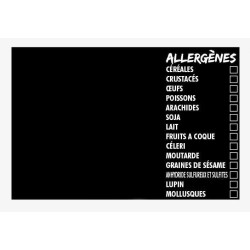 ETIQUETTE ALLERGENES 60x40 mm - neutre (lot de 10)