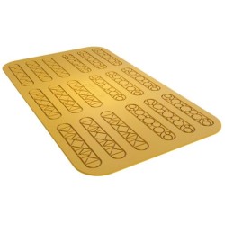 PLAQUE SILICONE 470X270 - 18 décors éclairs 131x126 mm