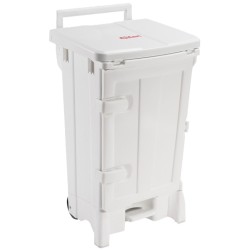 POUBELLE PLASTIQUE PEDALE + PORTE