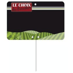 ETIQUETTE 120x80 mm Le Choix du Boucher neutre, sans roulettes, à piq