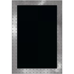 ARDOISE 700x500 mm Chicago, imitation cadre métal clouté sur Dibond +
