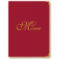 PROTÈGE-MENU 233x319 mm Elite rouge