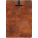 PLANCHE MENU 220x330 mm Rusty avec pince métal