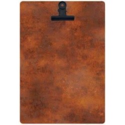 PLANCHE MENU 220x330 mm Rusty avec pince métal