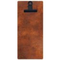 PLANCHE MENU 120x270 mm Rusty avec pince métal