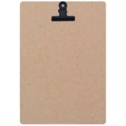 PLANCHE MENU 220x330 mm Wood avec pince métal