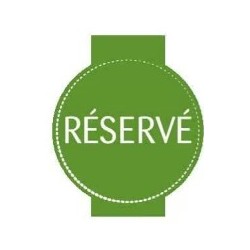 CHEVALET 80x90 mm Billy vert (lot de 10) "Réservé"