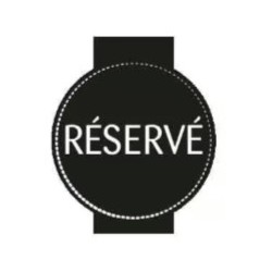 CHEVALET 80x90 mm Billy noir (lot de 10) "Réservé"