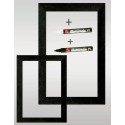 PANNEAU 400x600 mm Blackpool, PVC cristal, cadre bois noir + 1 feutre