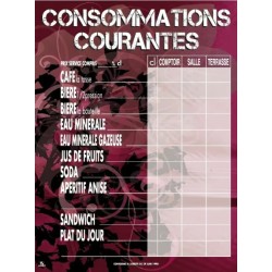TARIF 300x400 mm Magenta Consommations courantes + fil nylon