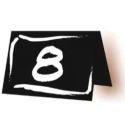 CHEVALETS 70x50 mm À la craie n° 1 à 10 (lot de 10)