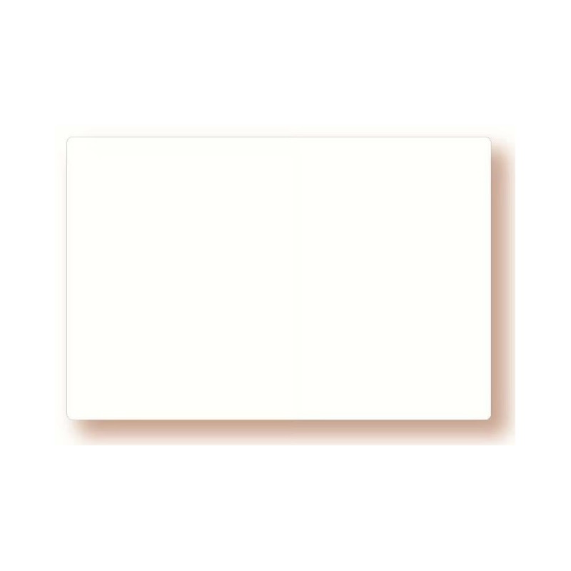 ÉTIQUETTE 120x80 mm blanche neutre, sans roulettes, sans attachement 
