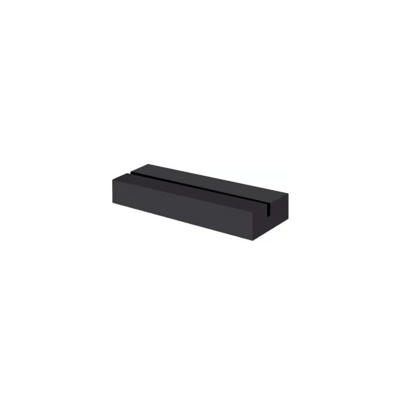 SOCLE bois noir rectangulaire 150x40x20 mm (lot de 3)