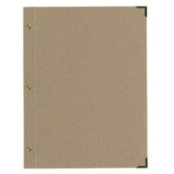 PROTÈGE-MENU 245x315 mm Natural mastic, marquage bouteille + verre