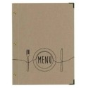PROTÈGE-MENU 245x315 mm Natural mastic, marquage Menu