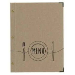 PROTÈGE-MENU 245x315 mm Natural mastic, marquage Menu