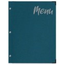 PROTÈGE-MENU 245x315 mm Shinny bleu métal, marquage Menu