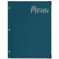 PROTÈGE-MENU 245x315 mm Shinny bleu métal, marquage Menu