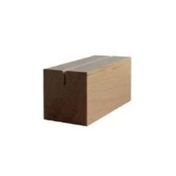 SUPPORT bois fendu 110x55x55 mm Naturel vernis (lot de 3)