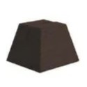 SUPPORT bois pyramide fendu 55x55x55 mm Wengé (lot de 3)